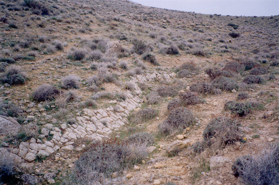 بخشی از راه سنگ فرش هخامنشی که به تخت جمشید ختم می شود 