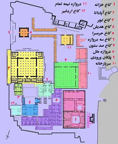 نقشه تخت جمشید