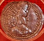 Coin of the Sassanid king Shapur I. Römisch-Germanisches Zentralmuseum, Mainz (Germany). Photo Marco Prins.