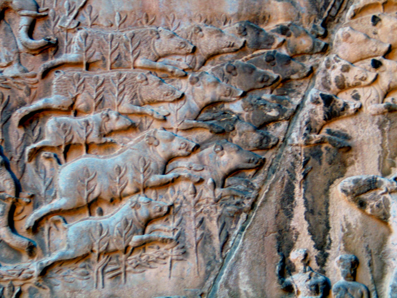 سنگ نگاره های تاق بستان